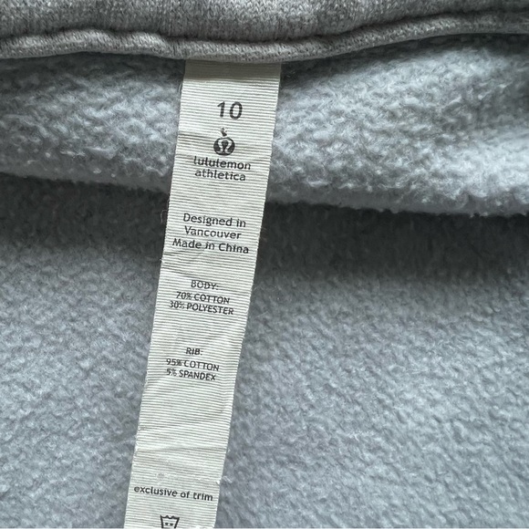 Lululemon Scuba Hoodie Grey Size 10 - Picture 9 of 10